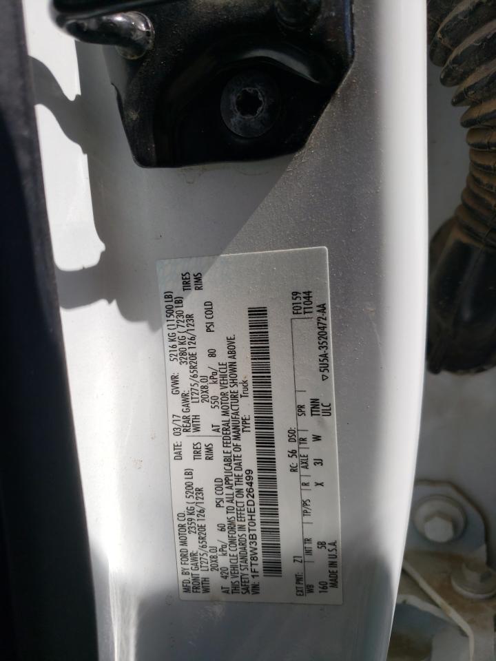 2017 Ford F350 Super Duty VIN: 1FT8W3BT0HED26499 Lot: 67304395