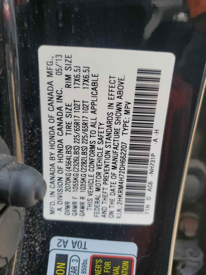 2HKRM4H72DH662207 2013 Honda Cr-V Exl