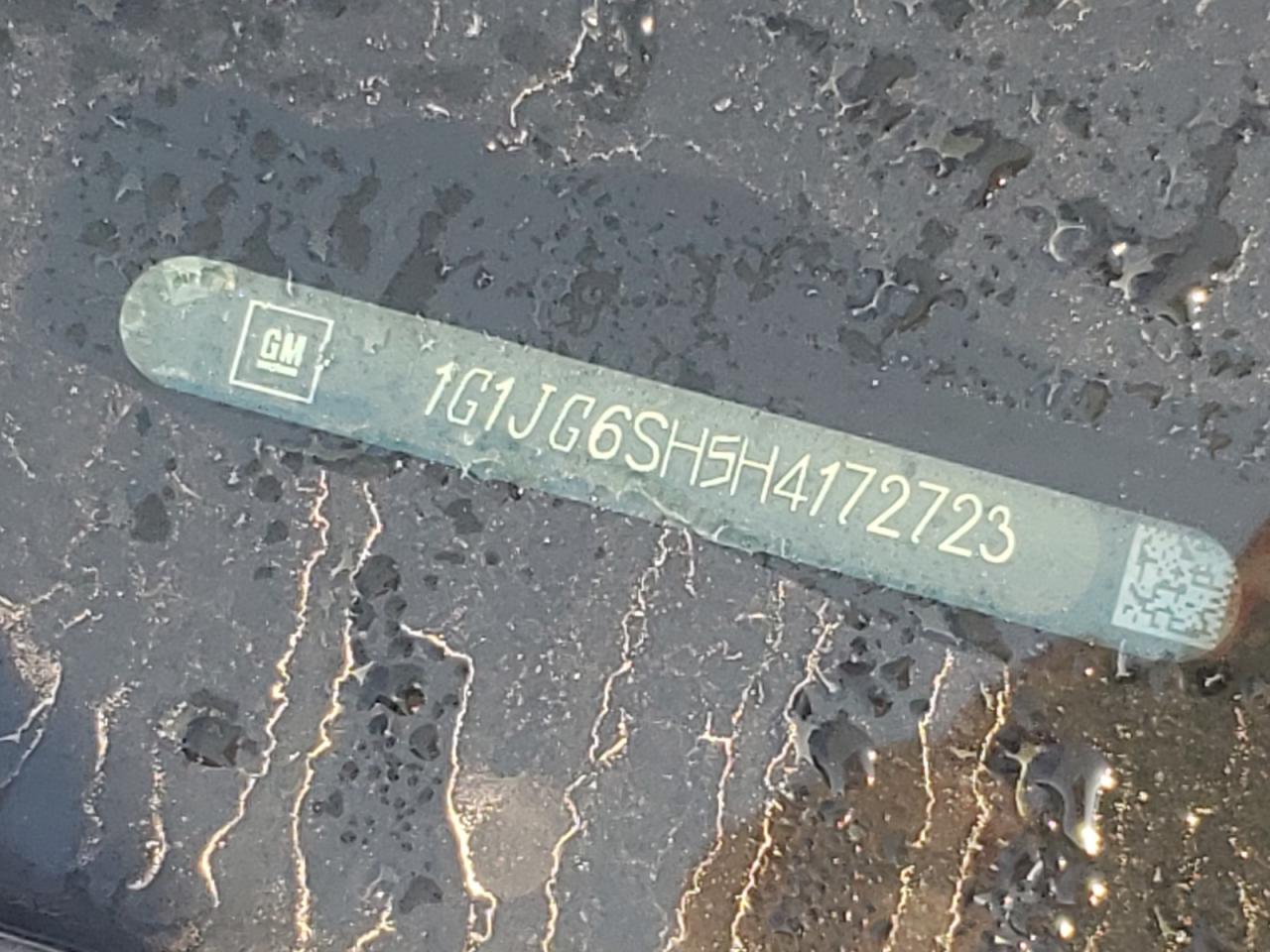 2017 Chevrolet Sonic VIN: 1G1JG6SH5H4172723 Lot: 70949855