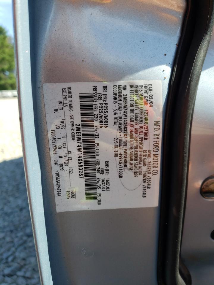 2004 Mercury Grand Marquis Gs VIN: 2MEFM74W14X683287 Lot: 70675825