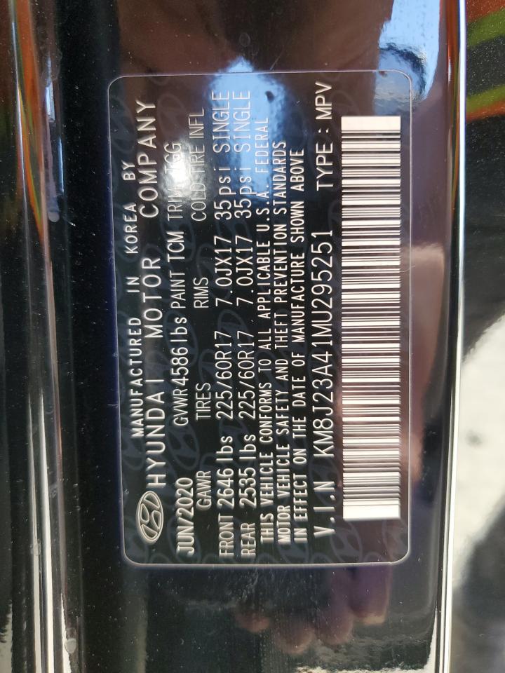 KM8J23A41MU295251 2021 Hyundai Tucson Se