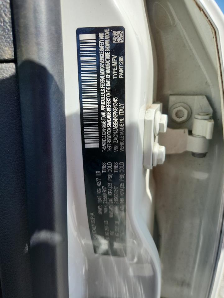 2019 Jeep Renegade Latitude VIN: ZACNJABB4KPK91345 Lot: 70092635