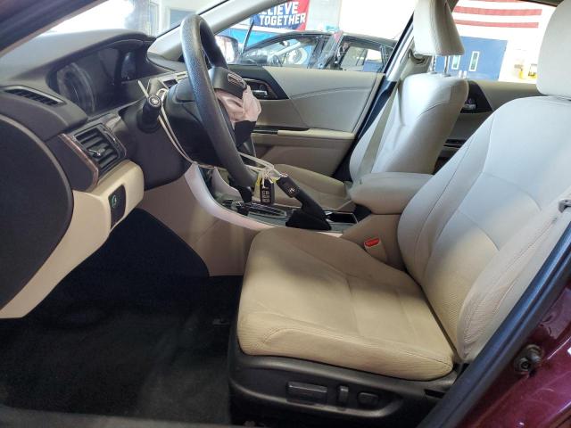 HONDA ACCORD 2016 Бордовый