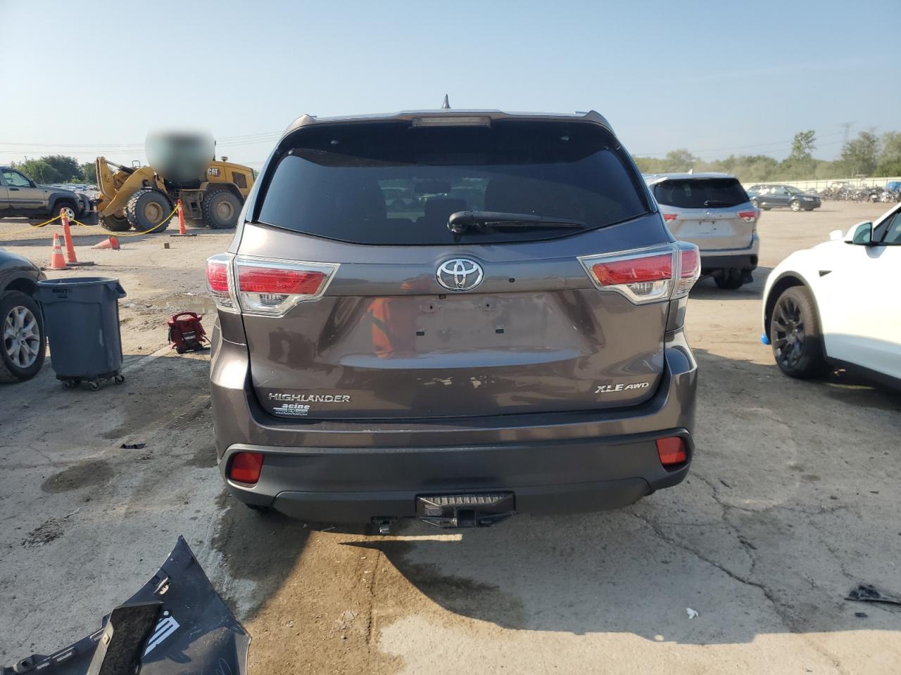 2015 Toyota Highlander Xle VIN: 5TDJKRFH1FS194334 Lot: 66534135