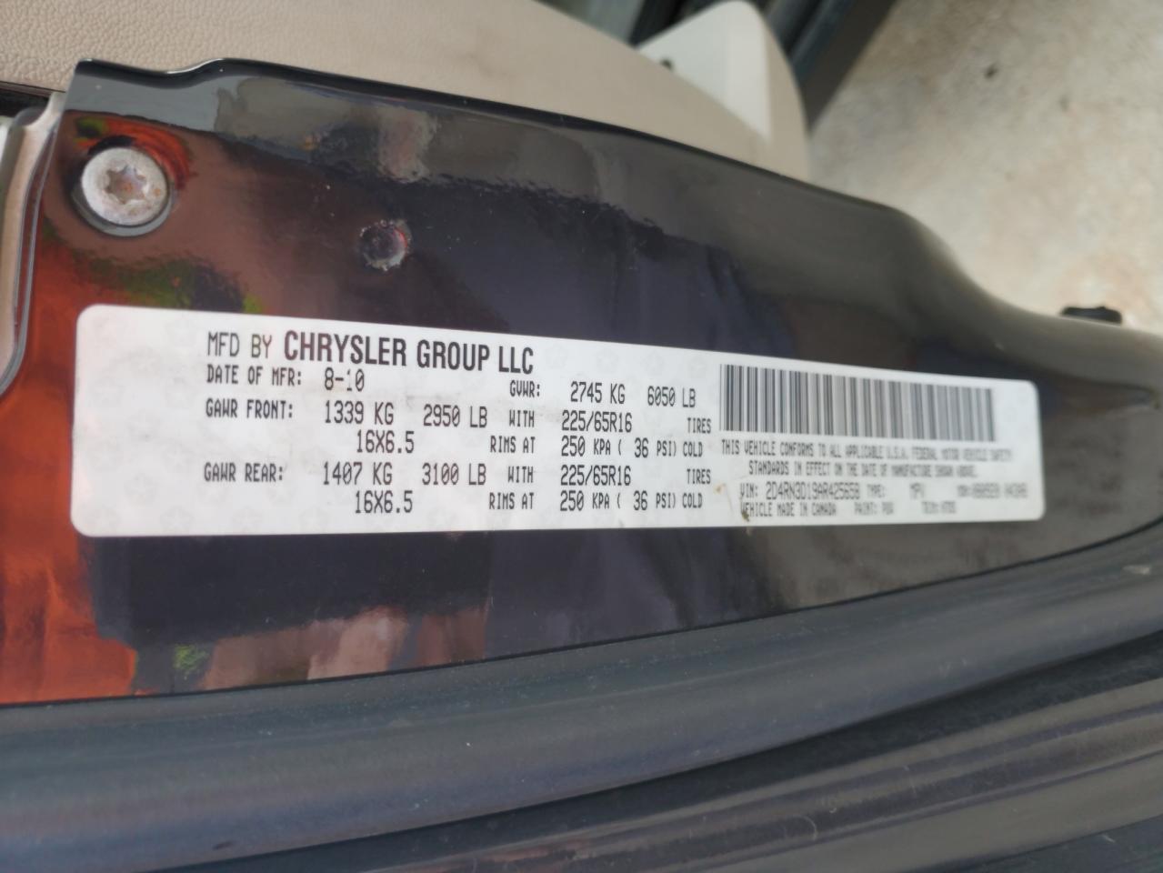 2010 Dodge Grand Caravan Hero VIN: 2D4RN3D19AR425658 Lot: 67667015