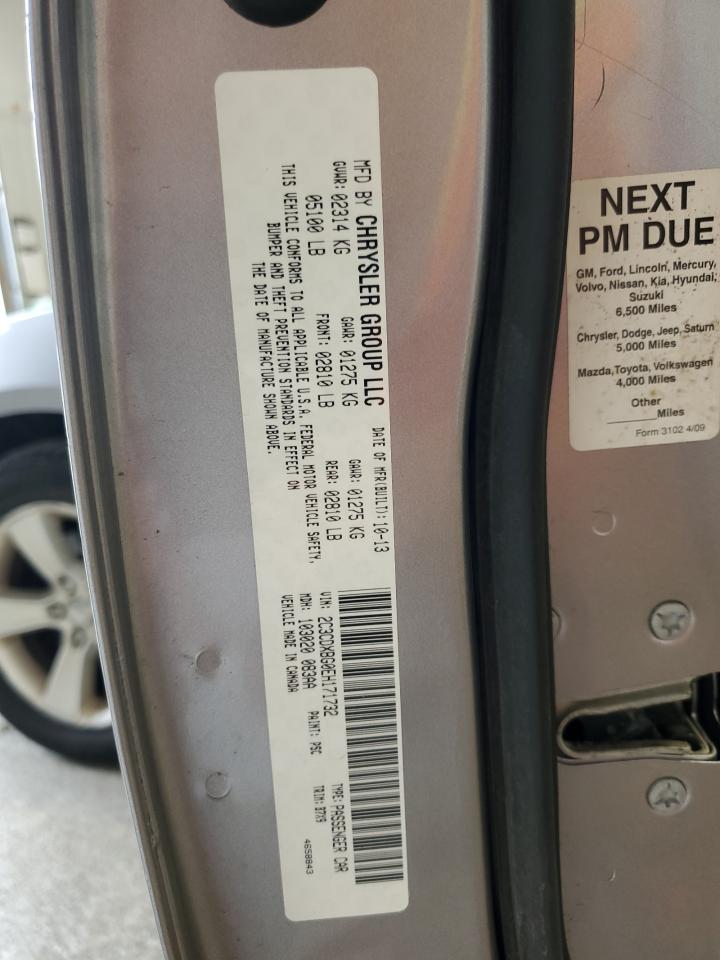 2014 Dodge Charger Se VIN: 2C3CDXBG0EH171732 Lot: 69880075