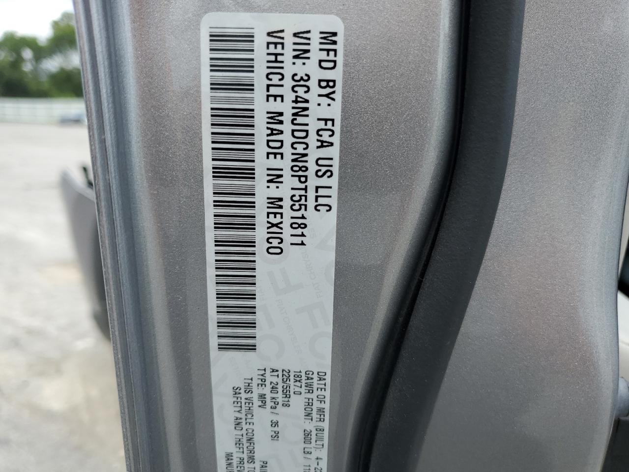 2023 Jeep Compass Limited VIN: 3C4NJDCN8PT551811 Lot: 67348405