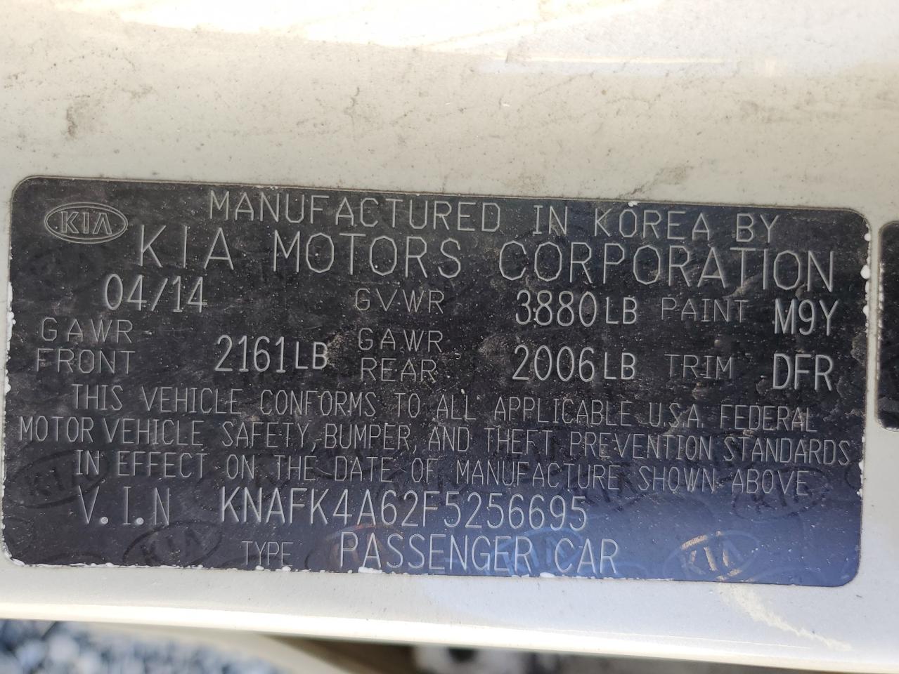 2015 Kia Forte Lx VIN: KNAFK4A62F5256695 Lot: 70424045