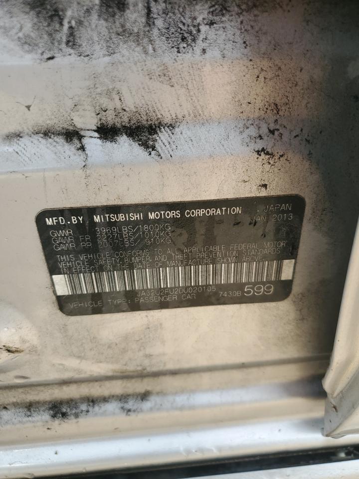 2013 Mitsubishi Lancer Es/Es Sport VIN: JA32U2FU2DU020105 Lot: 70296945