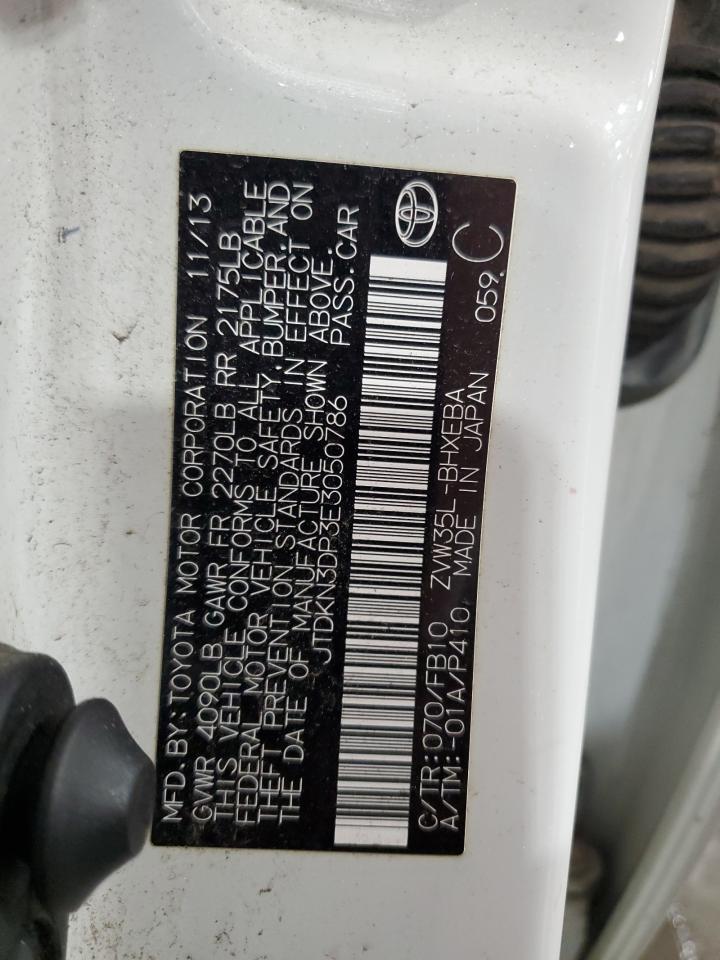 2014 Toyota Prius Plug-In VIN: JTDKN3DP3E3050786 Lot: 70754445