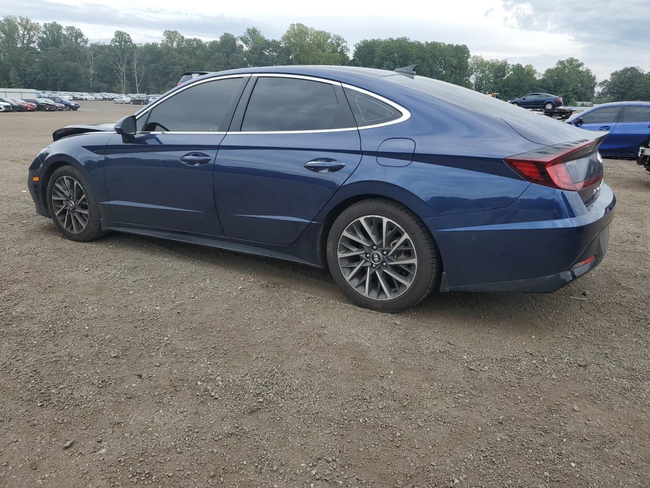 2020 Hyundai Sonata Limited blue null gas 5NPEH4J26LH036109 photo #3