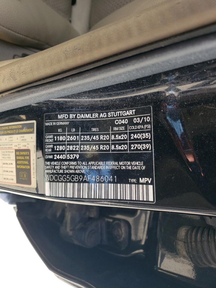 2010 Mercedes-Benz Glk 350 VIN: WDCGG5GB9AF486041 Lot: 68404695