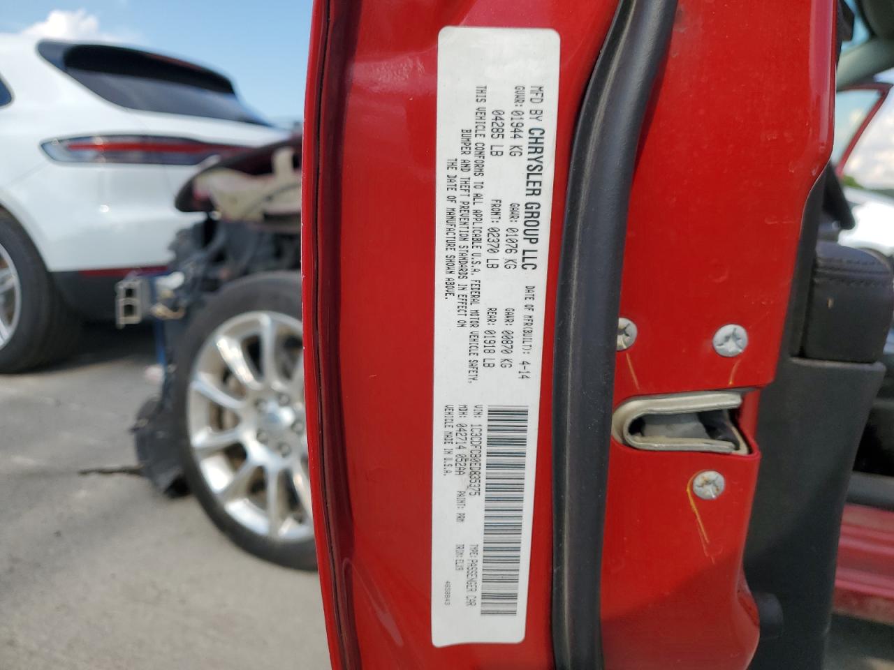 2014 Dodge Dart Limited VIN: 1C3CDFCB0ED835375 Lot: 69350855