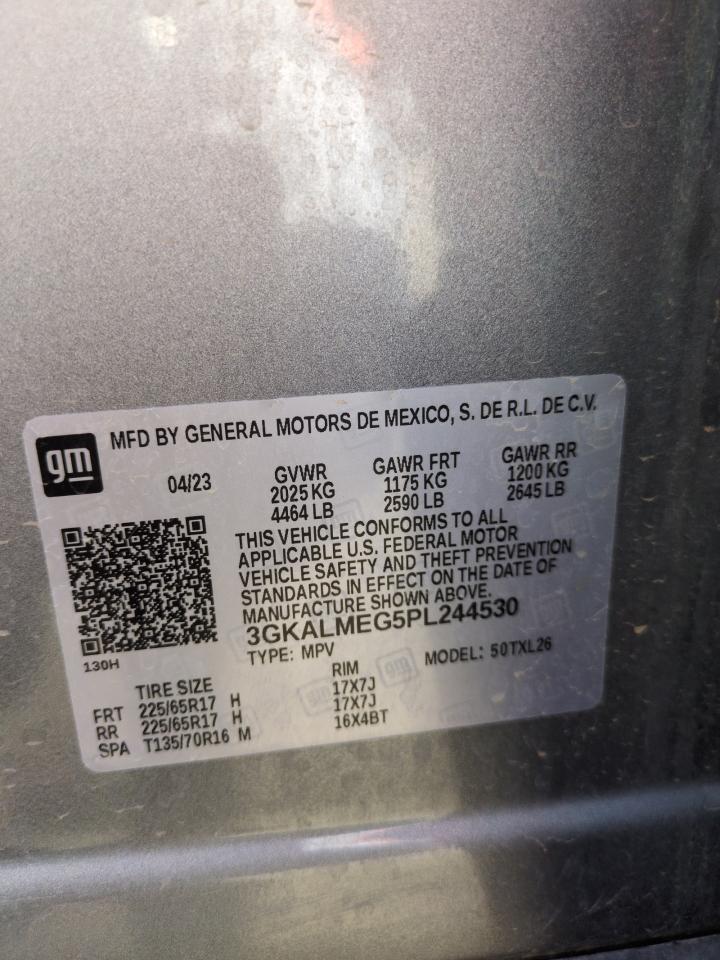 2023 GMC Terrain Sle VIN: 3GKALMEG5PL244530 Lot: 67127125