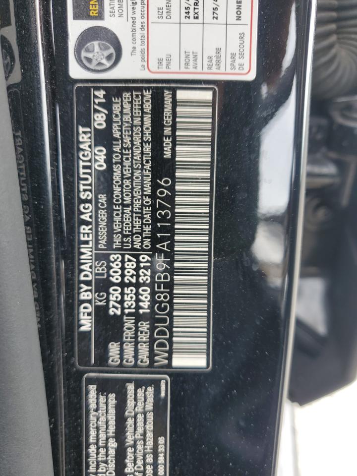 WDDUG8FB9FA113796 2015 Mercedes-Benz S 550 4Matic