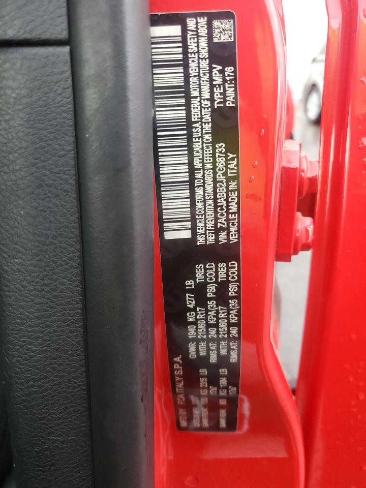 2018 Jeep Renegade Latitude VIN: ZACCJABB2JPG68733 Lot: 67998775