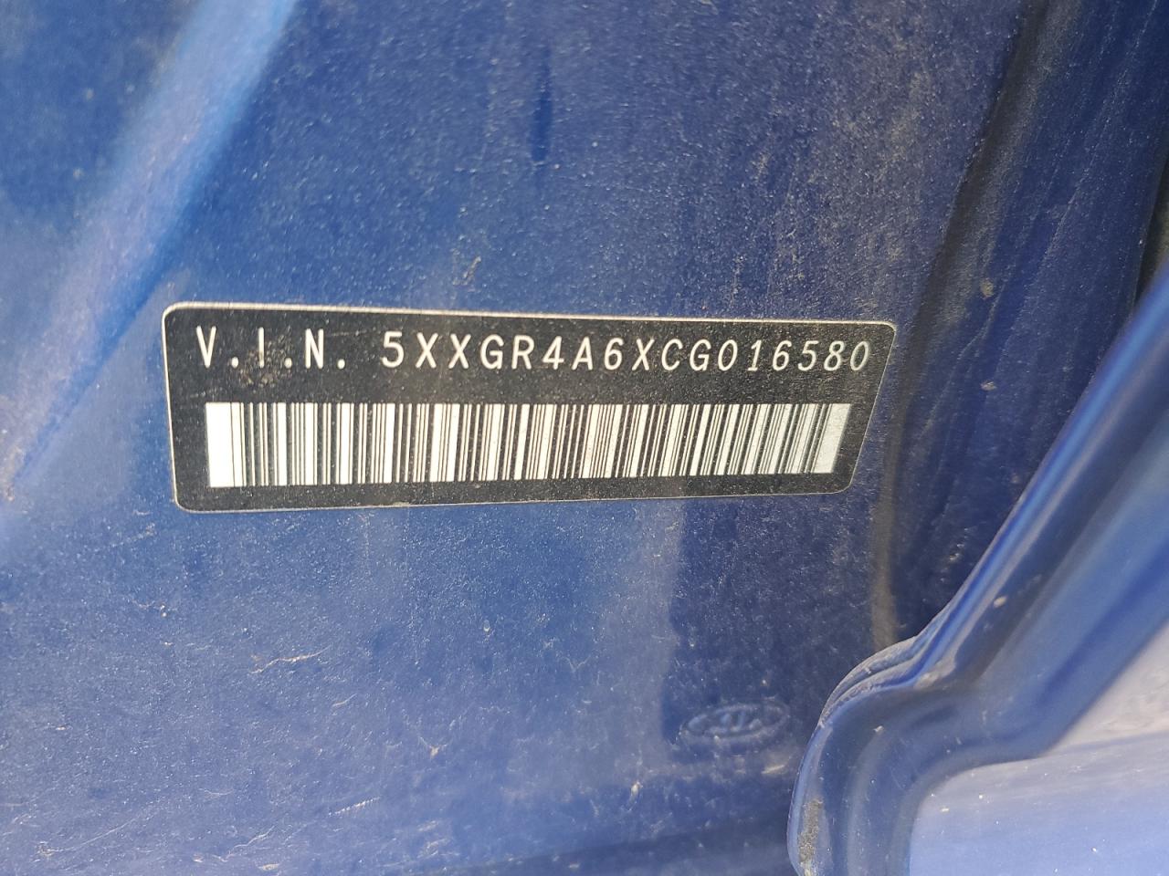 2012 Kia Optima Sx VIN: 5XXGR4A6XCG016580 Lot: 64093415