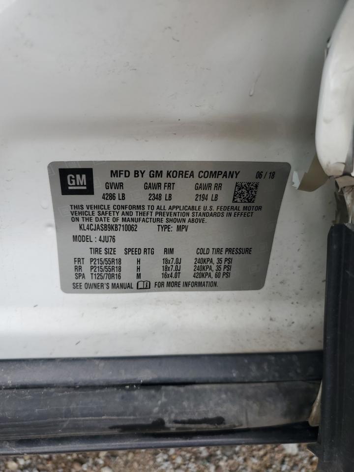 2019 Buick Encore Preferred VIN: KL4CJASB9KB710062 Lot: 68492235