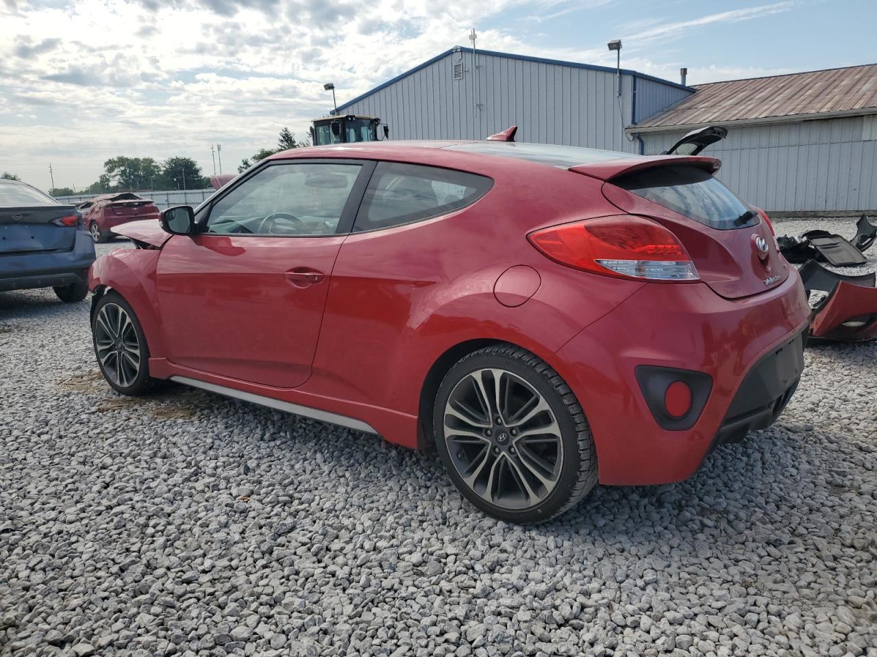 2016 Hyundai Veloster Turbo red null gas KMHTC6AE9GU282526 photo #3