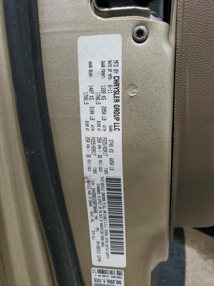 2011 Chrysler Town & Country Touring L VIN: 2A4RR8DG5BR780096 Lot: 67523865