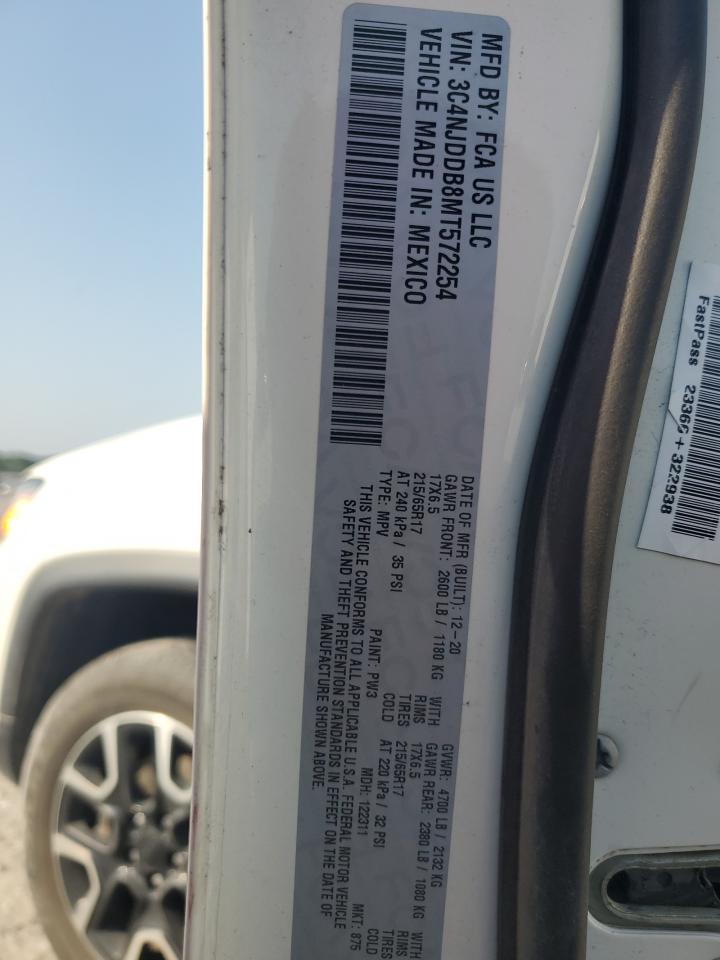 2021 Jeep Compass Trailhawk VIN: 3C4NJDDB8MT572254 Lot: 67754455