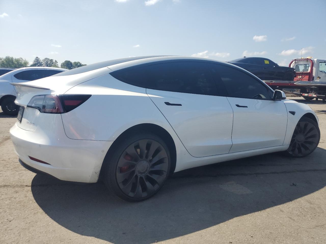 2022 Tesla Model 3 white null electric 5YJ3E1EC3NF336127 photo #4