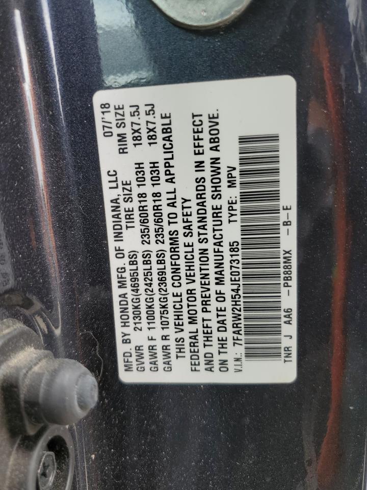 2018 Honda Cr-V Ex VIN: 7FARW2H54JE073185 Lot: 69633665