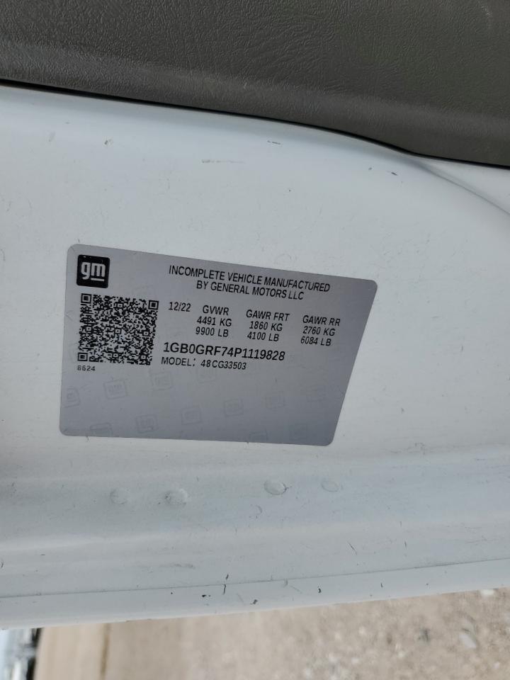 2023 Chevrolet Express G3500 VIN: 1GB0GRF74P1119828 Lot: 70539545