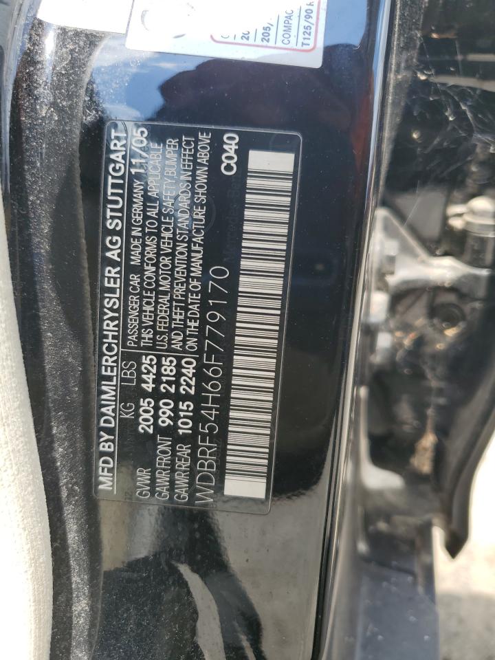 2006 Mercedes-Benz C 280 VIN: WDBRF54H66F779170 Lot: 68895265