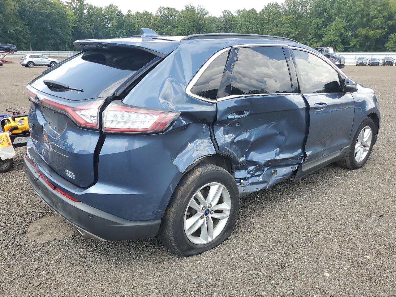 2018 Ford Edge Sel blue null gas 2FMPK4J93JBC21813 photo #4