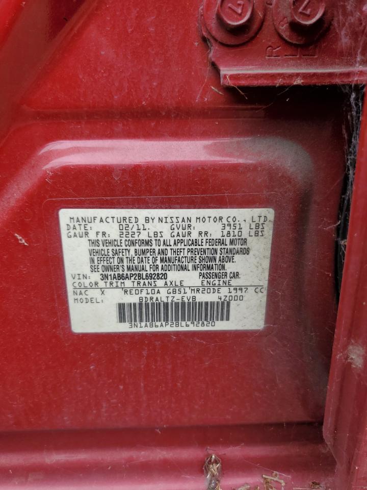 2011 Nissan Sentra 2.0 VIN: 3N1AB6AP2BL692820 Lot: 70151415