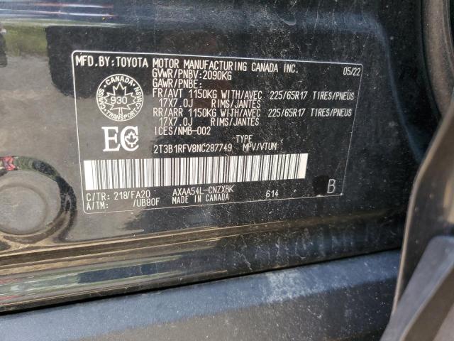 2022 TOYOTA RAV4 LE  