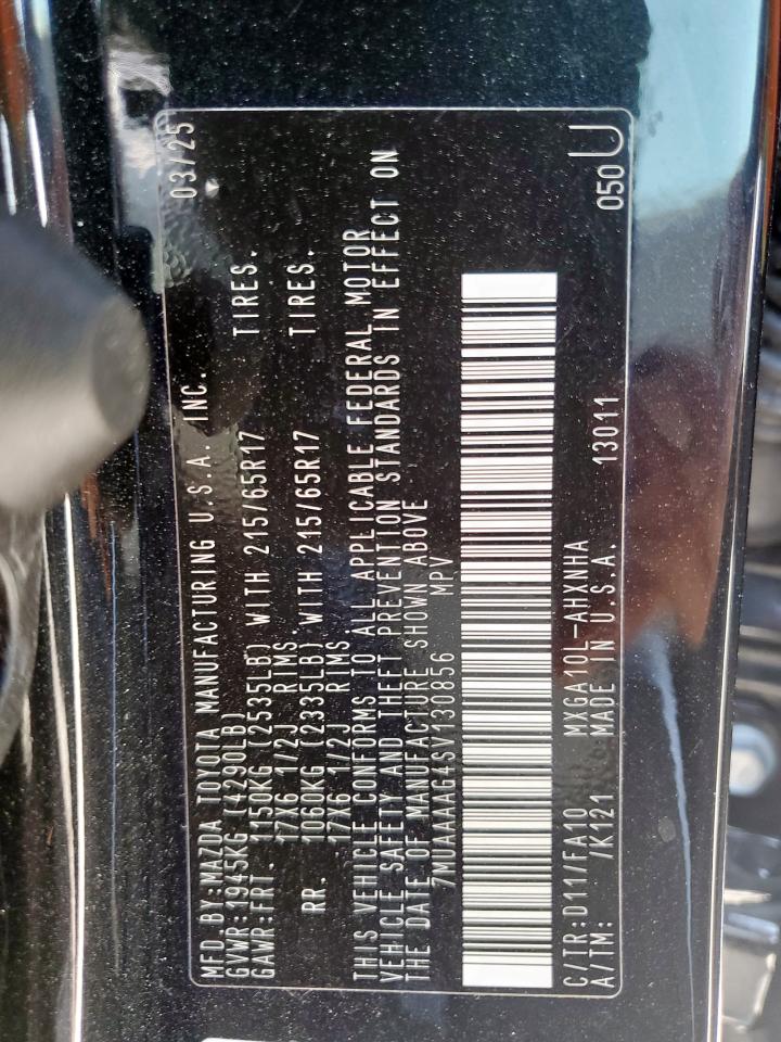 2025 Toyota Corolla Cross L VIN: 7MUAAAAG4SV130856 Lot: 67966055