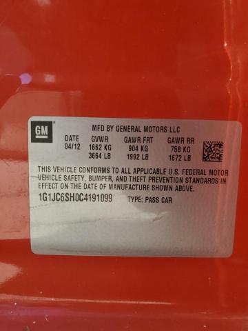 2012 CHEVROLET SONIC LT