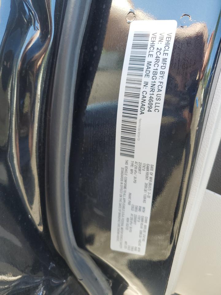 2022 Chrysler Pacifica Touring L VIN: 2C4RC1BG1NR146094 Lot: 70109165