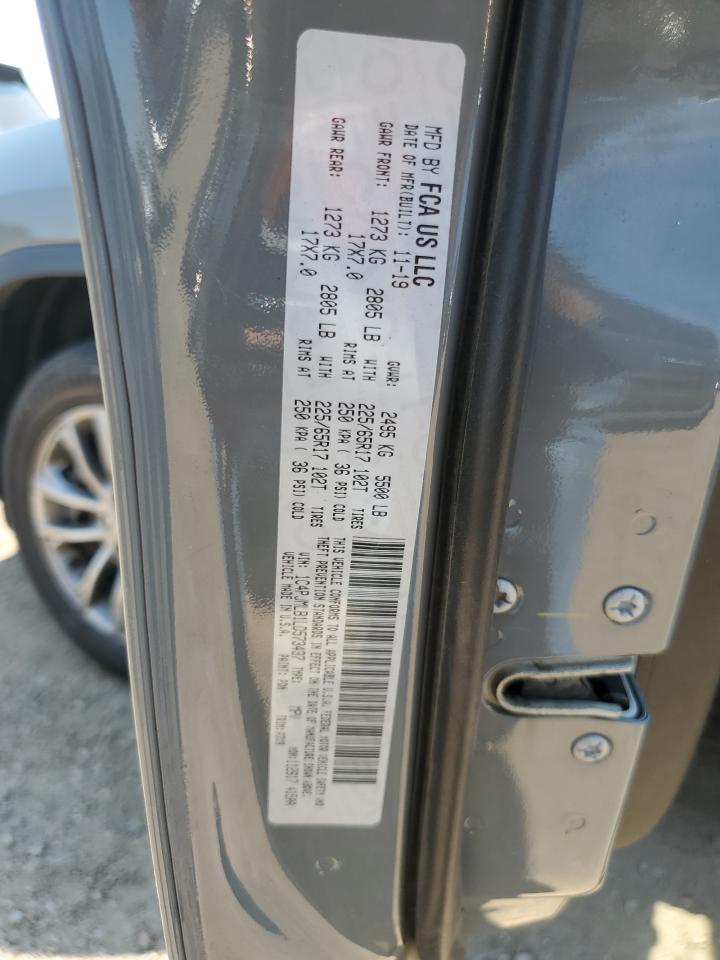 2020 Jeep Cherokee Latitude Plus VIN: 1C4PJMLB1LD573437 Lot: 67901875