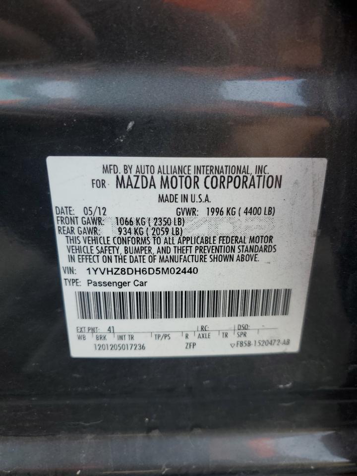 2013 Mazda 6 Touring VIN: 1YVHZ8DH6D5M02440 Lot: 70540135