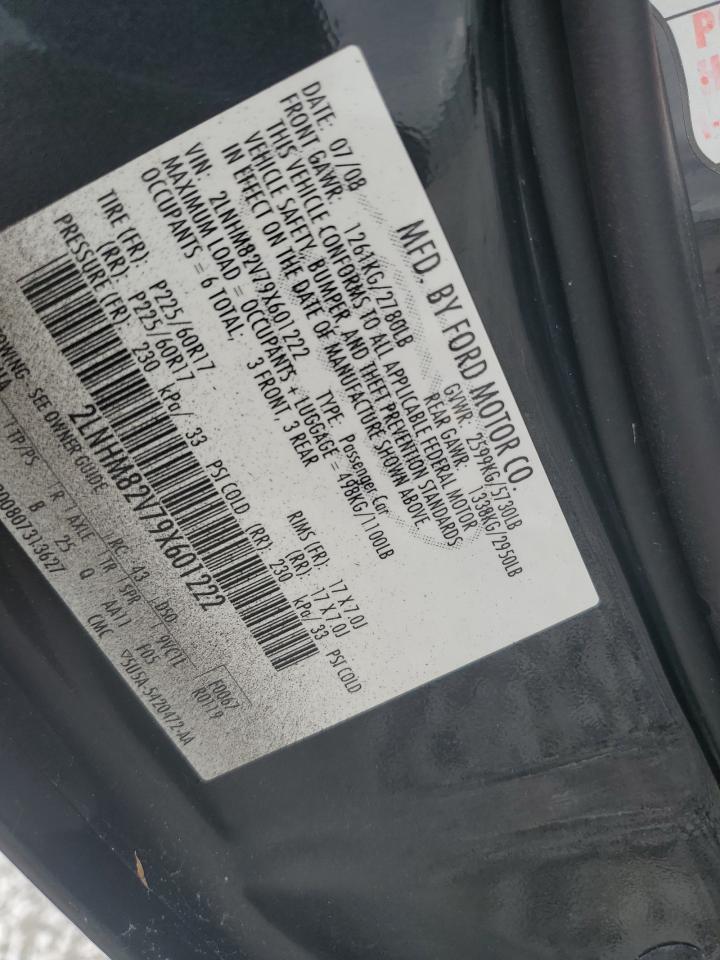 2009 Lincoln Town Car Signature Limited VIN: 2LNHM82V79X601222 Lot: 69404075