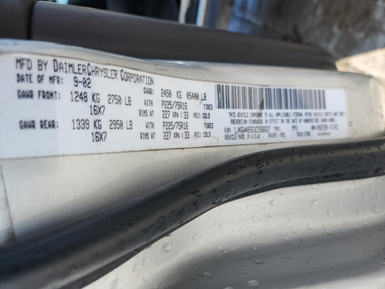 2003 Jeep Grand Cherokee Laredo VIN: 1J4GW48S63C556627 Lot: 70764035