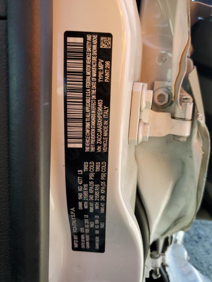 2017 Jeep Renegade Sport VIN: ZACCJAABXHPE96463 Lot: 66998945