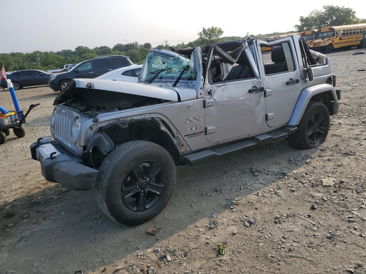 2016 Jeep Wrangler Unlimited Sahara silver null flexible 1C4HJWEG9GL231433 photo #1