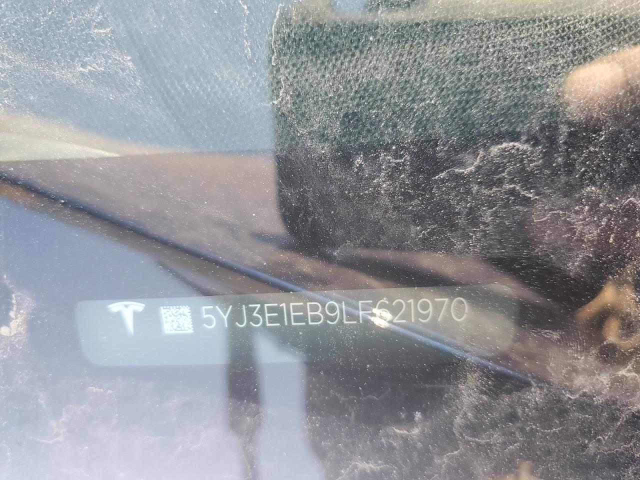 5YJ3E1EB9LF621970 2020 Tesla Model 3