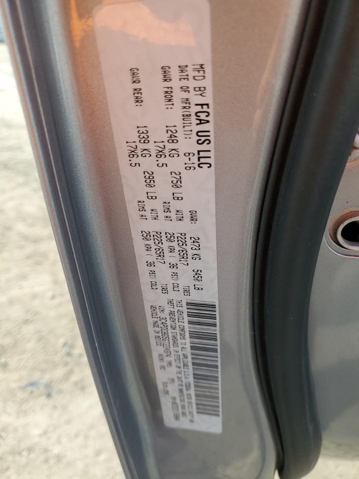 2016 Dodge Journey Sxt VIN: 3C4PDCBG5GT224974 Lot: 70673735