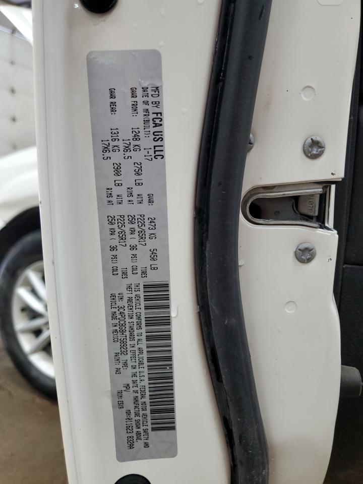 2017 Dodge Journey Sxt VIN: 3C4PDCBG8HT589232 Lot: 70310565