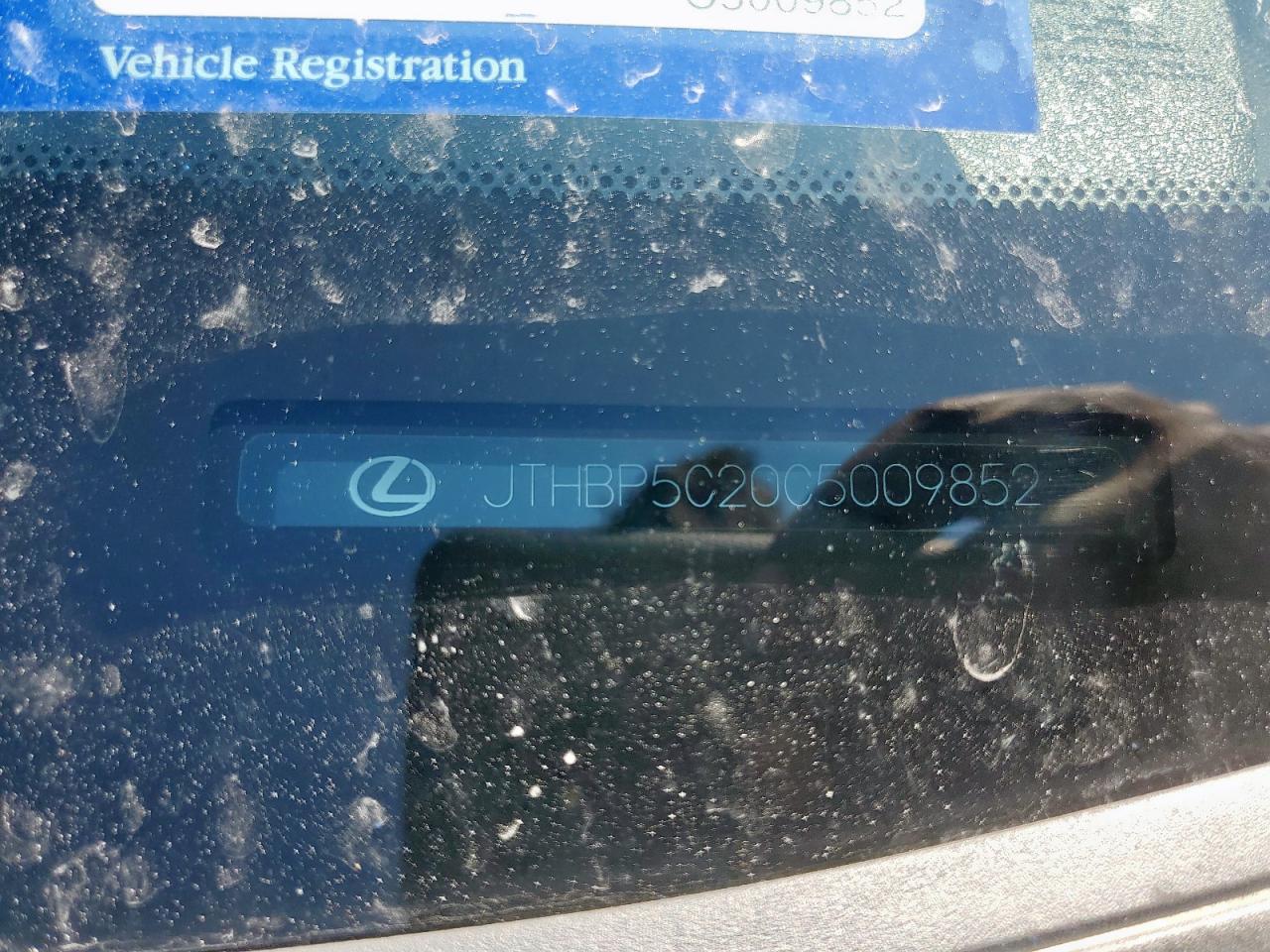 2012 Lexus Is F VIN: JTHBP5C20C5009852 Lot: 69507975