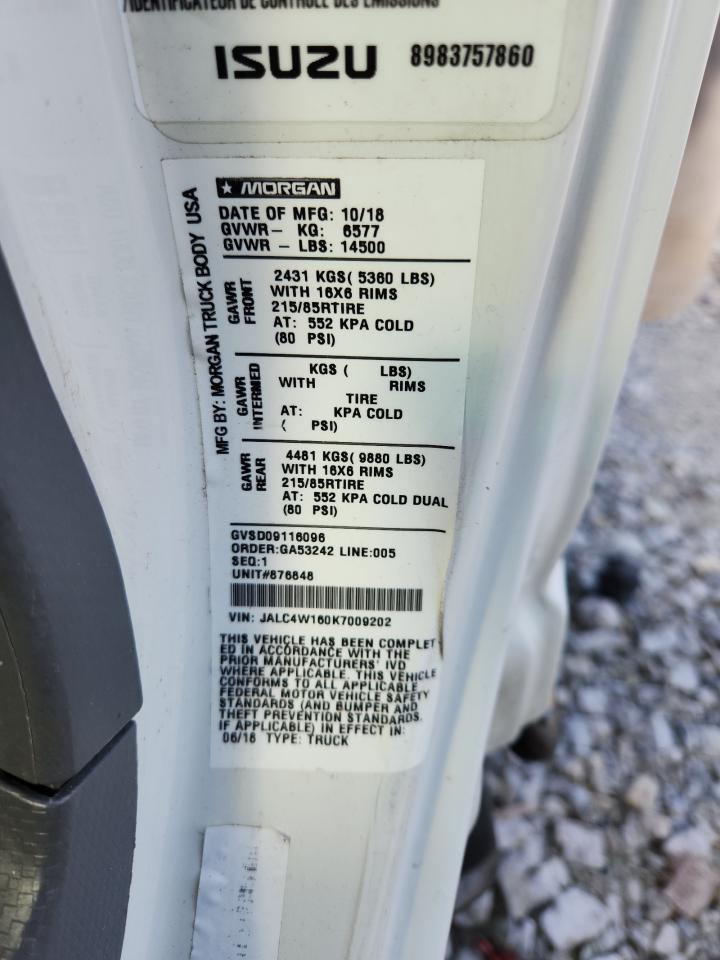 2019 Isuzu Npr Hd - Trucks VIN: JALC4W160K7009202 Lot: 68425915