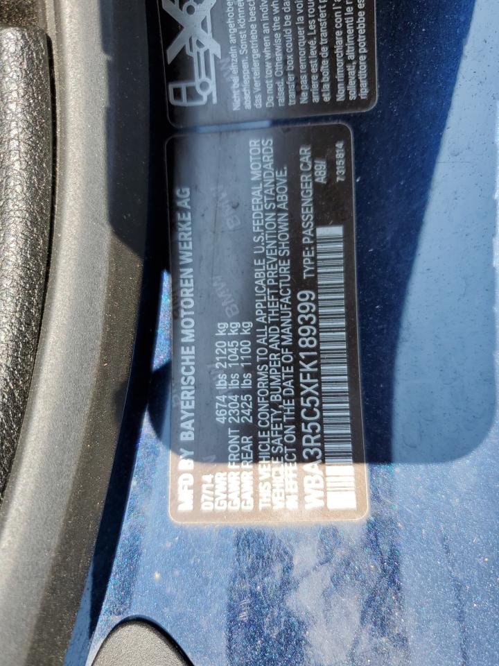 2015 BMW 435 Xi VIN: WBA3R5C5XFK189399 Lot: 68255895