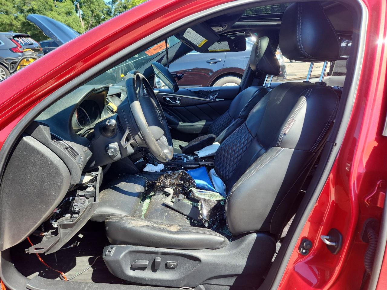 2017 Infiniti Q50 Red Sport 400 VIN: JN1FV7ARXHM871674 Lot: 70320715