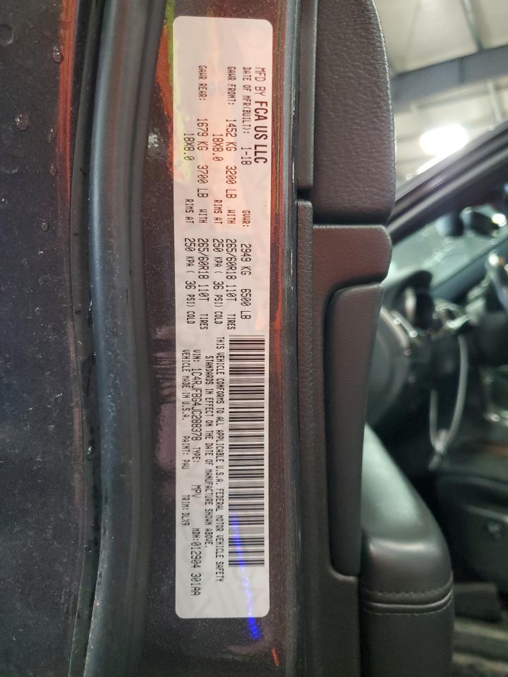 2018 Jeep Grand Cherokee Limited VIN: 1C4RJFBG4JC288378 Lot: 70117975