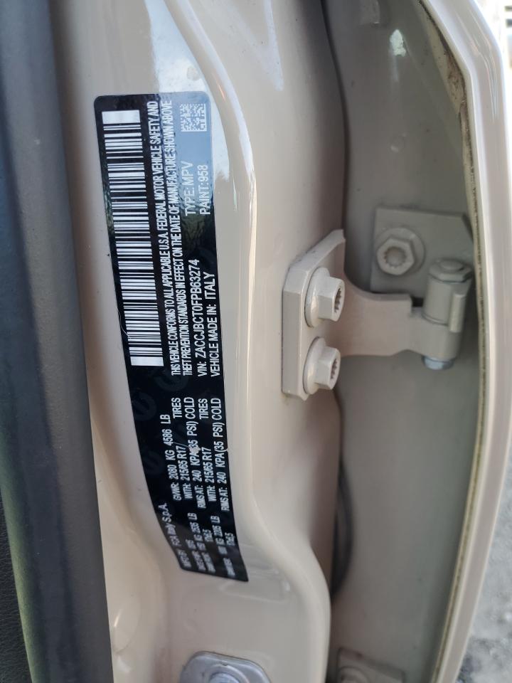 2015 Jeep Renegade Trailhawk VIN: ZACCJBCT0FPB63274 Lot: 69283885